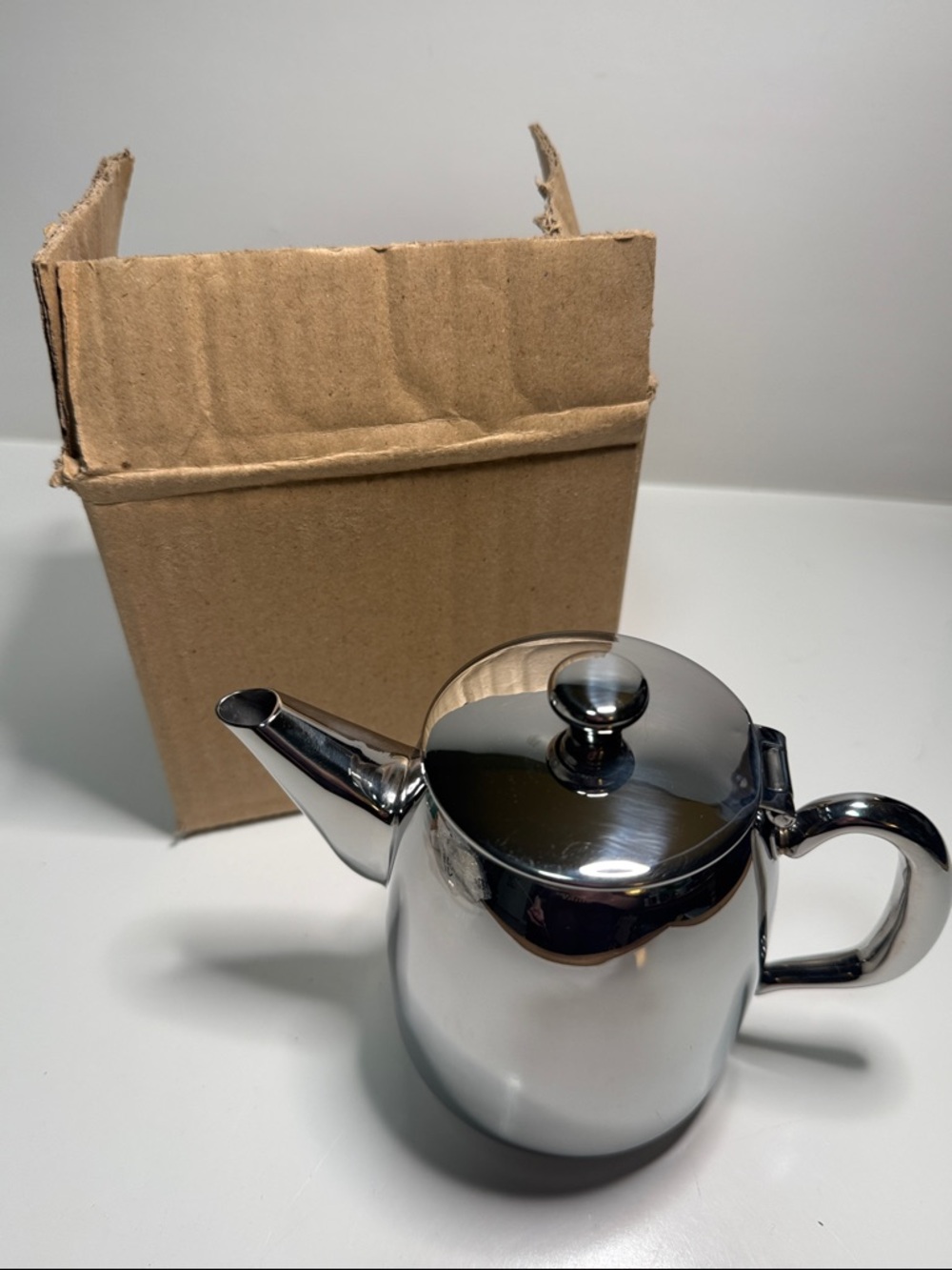NEW Stainless Steel Coffee/Teapot with Lid 18/10 Pakistan spout filter quality